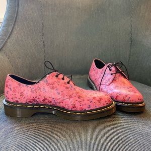 REAL pink floral dr. martens!!